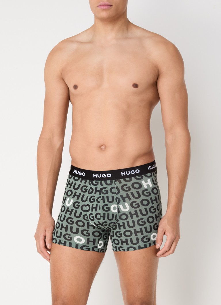 HUGO BOSS Boxer shorts with logo waistband in a 3-pack