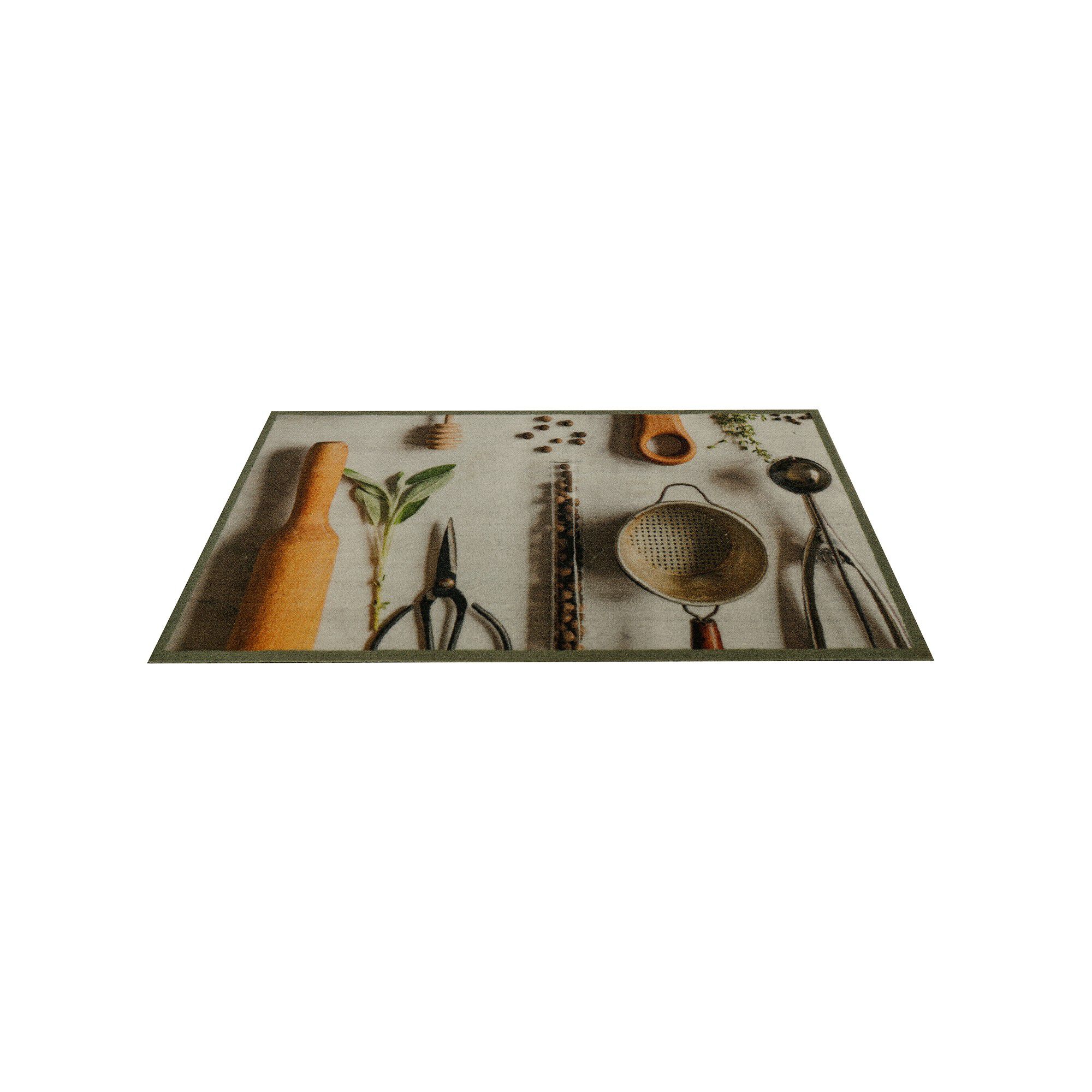 Tapis de cuisine velours photo-impression ustensiles