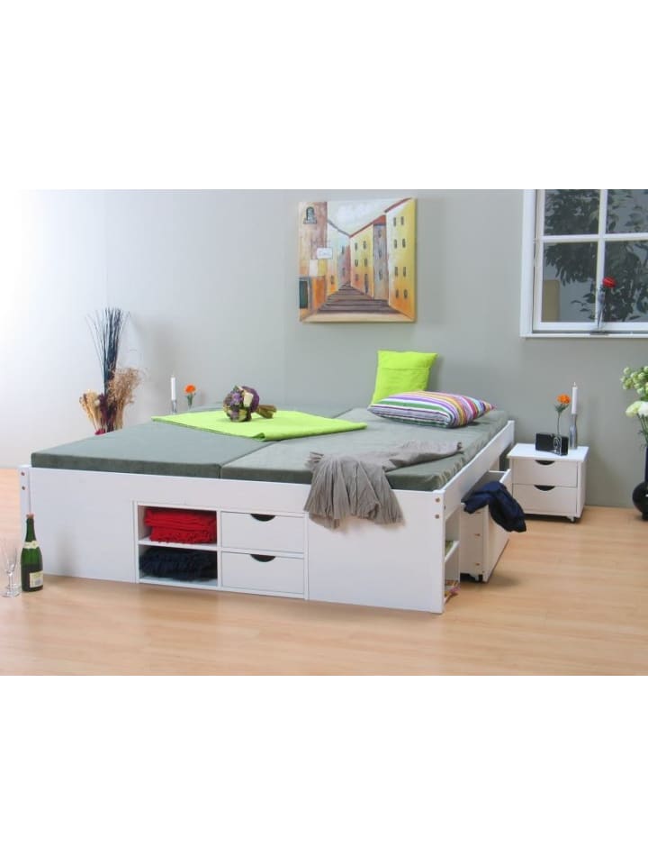 ebuy24 Doppelbett Till Weiß 146 x 209 cm günstig kaufen onesize