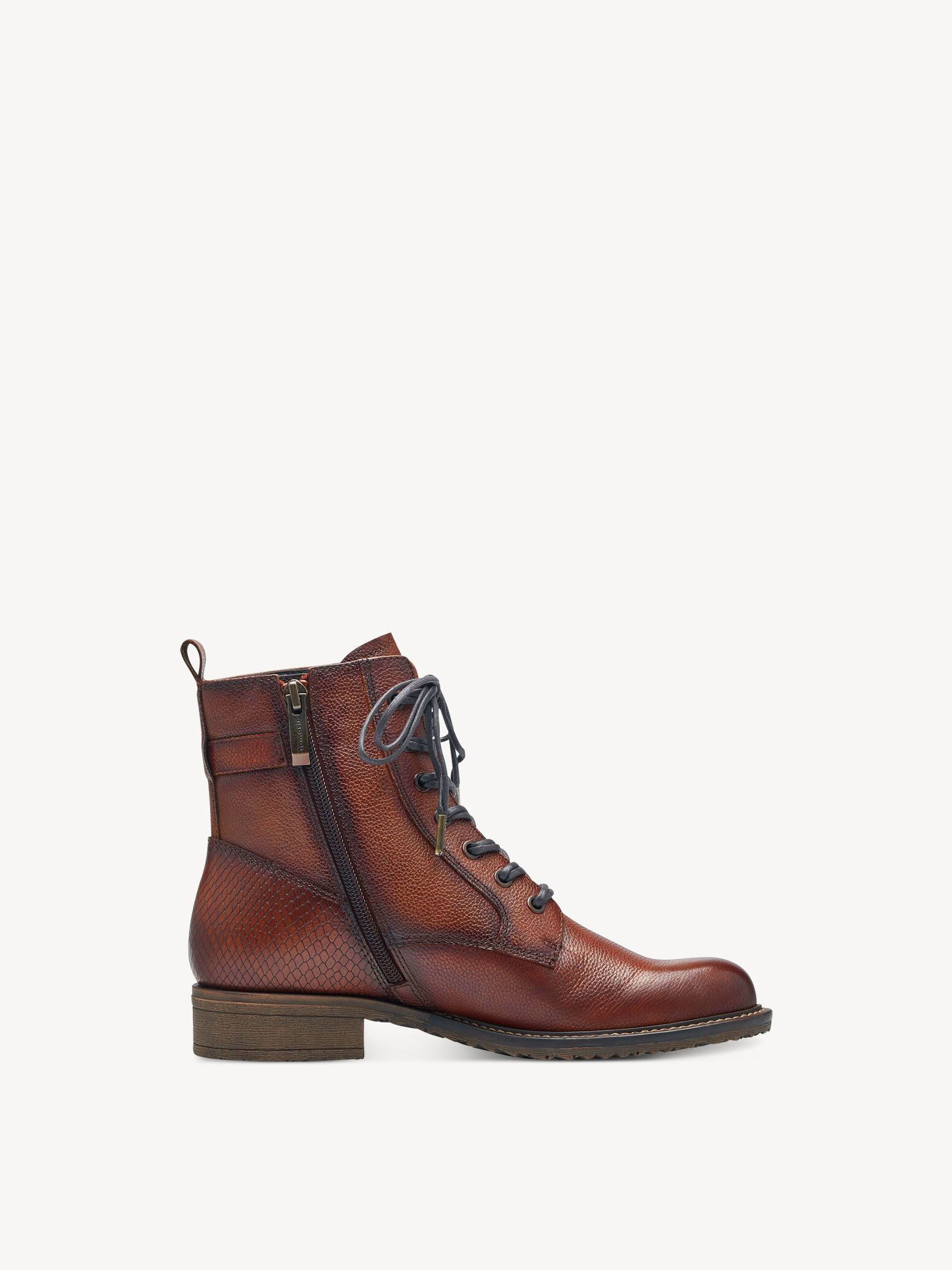Bottine en cuir - marron