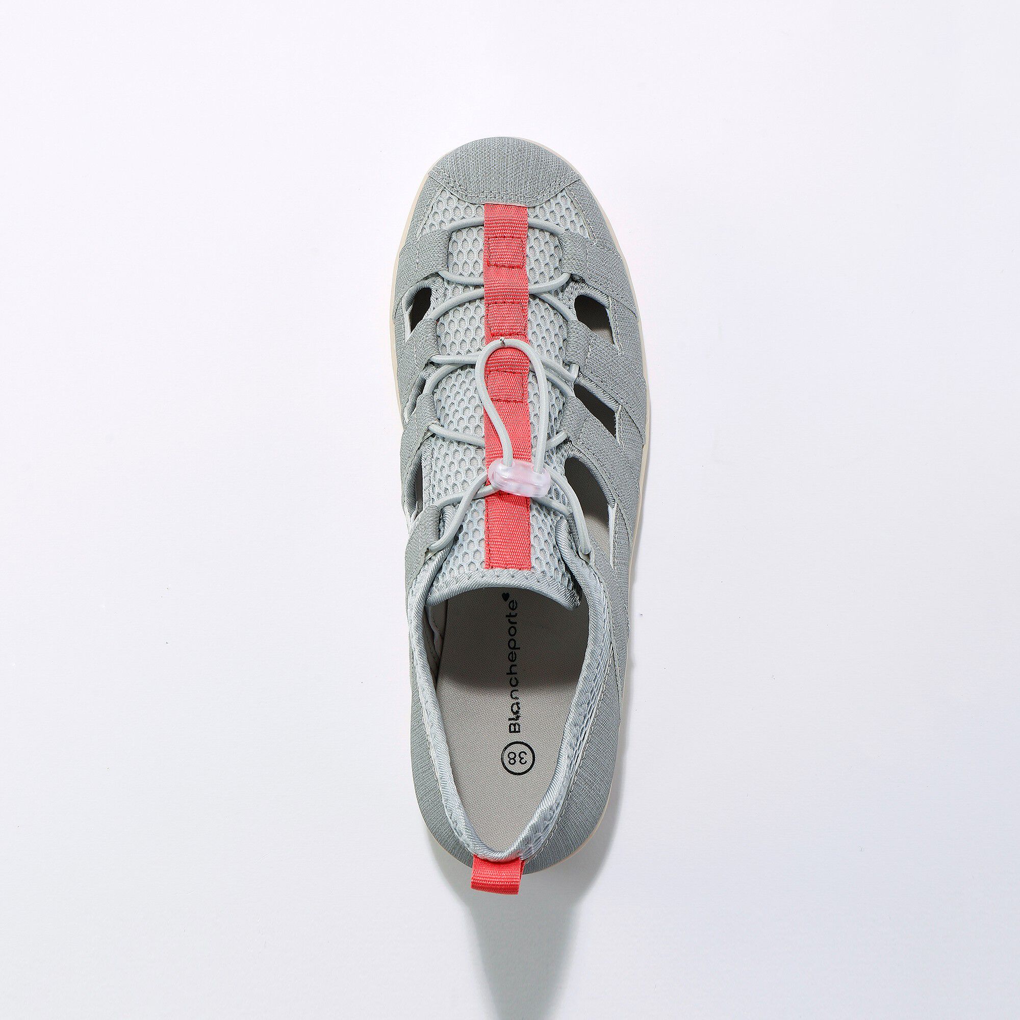 Sneakers ajourées à lacets élastiqués