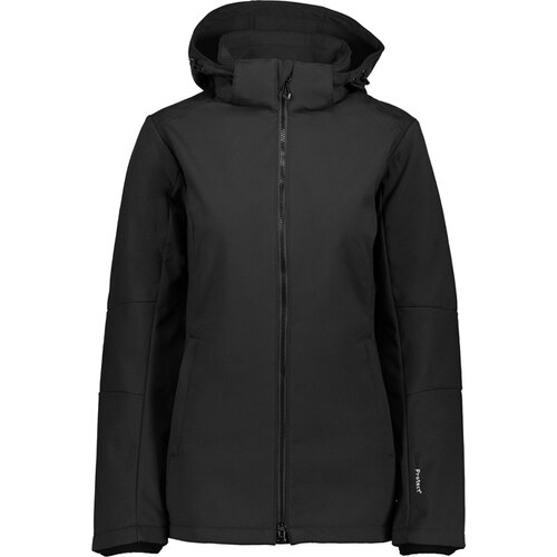 DAMEN FUNKTIONSJACKE WOMAN ZIP HOOD SOFTSHELL LONG JACKET