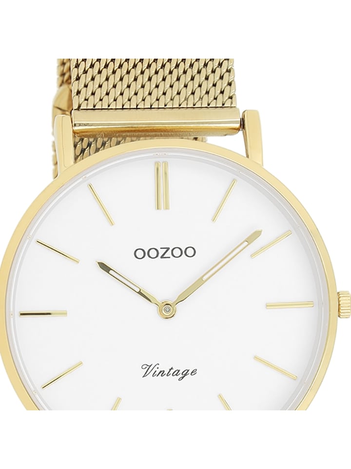 Oozoo Analog-Armbanduhr Oozoo Vintage Series gold mittel (ca. 36mm) günstig kaufen onesize
