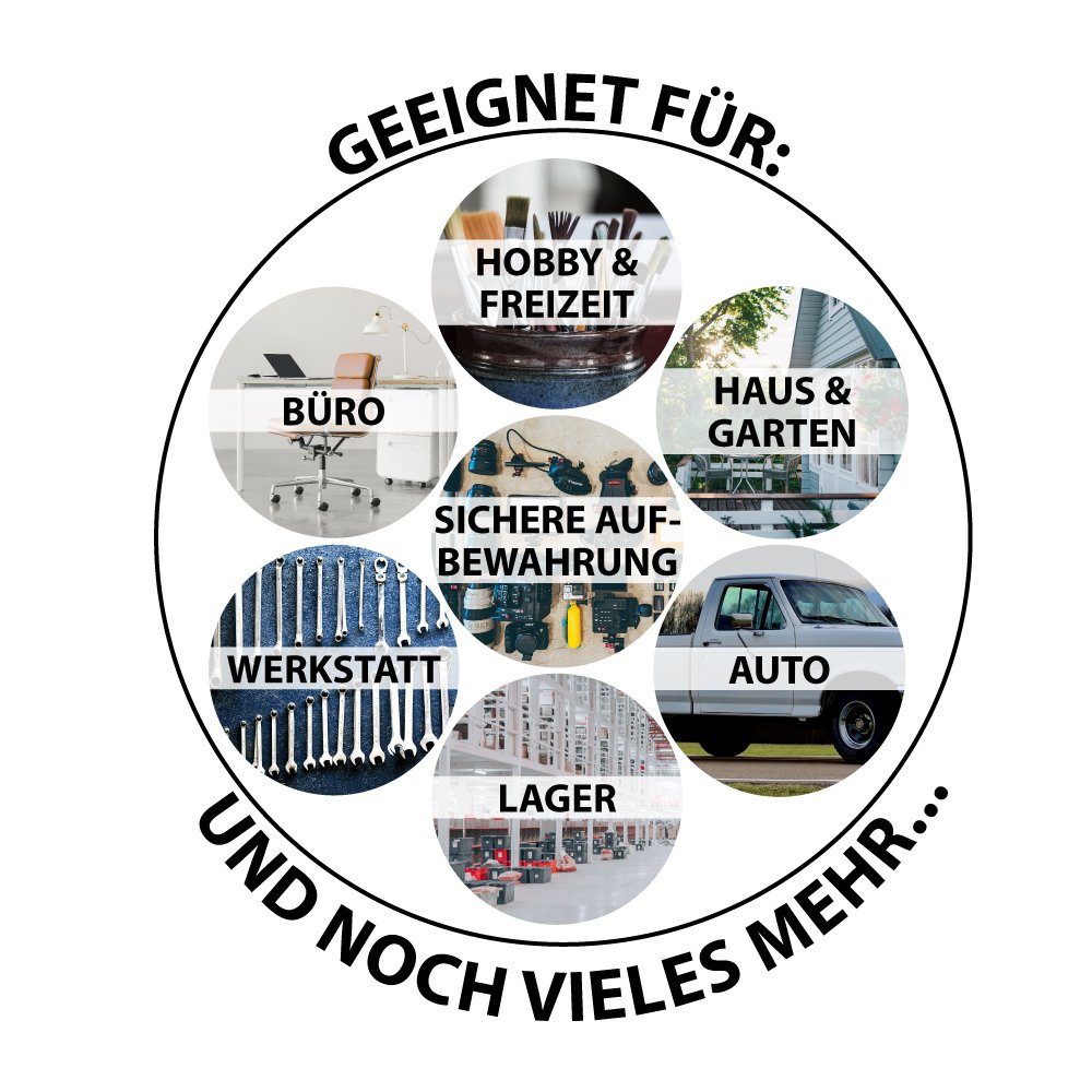 Trucky Anhänger-Deichselbox Truckbox Box Werkzeugkiste Anhängerbox Deichselbox Aluminium D050 Trucky