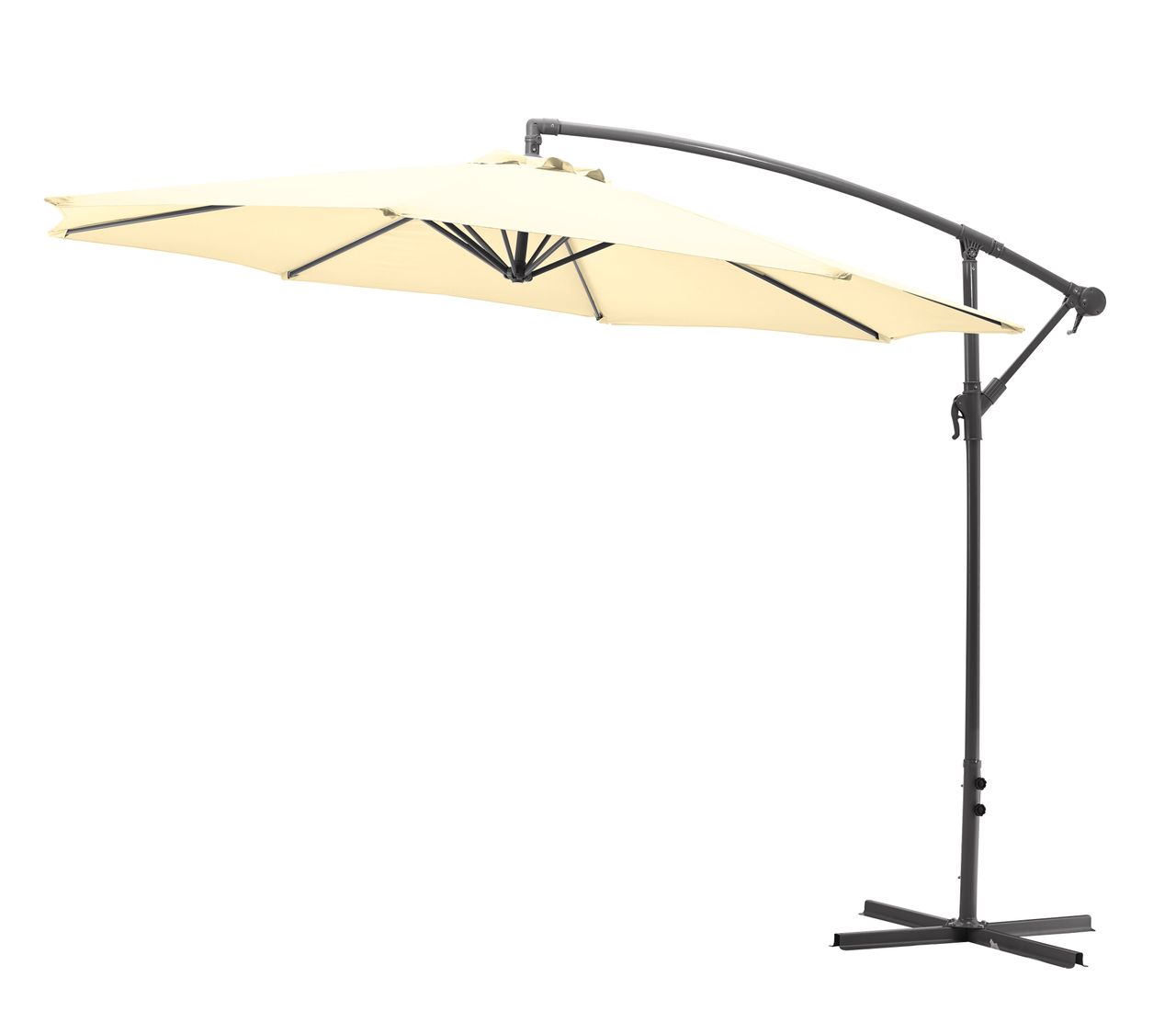 Gartenfreude Ampelschirm, 300 cm, creme