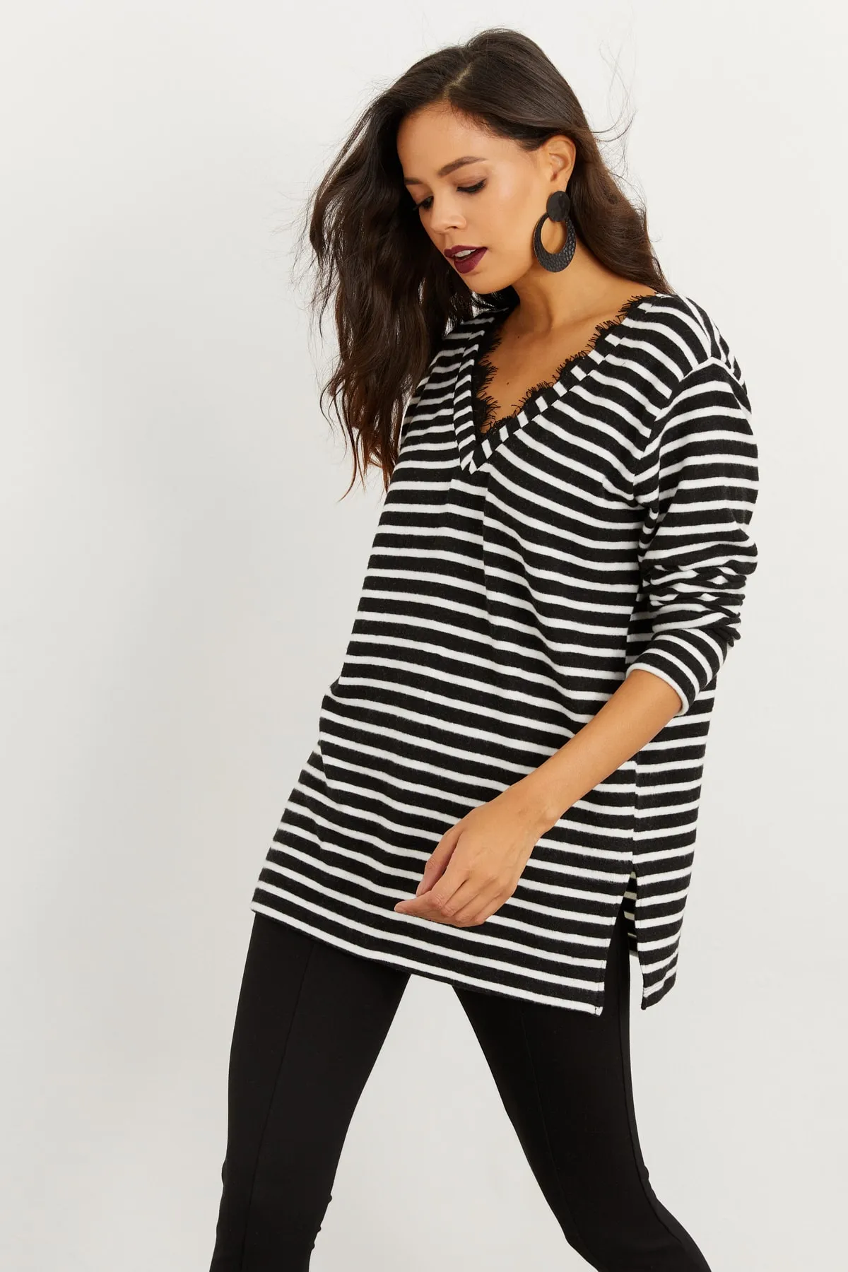 Cool & Sexy  Tunika - Schwarz - Regular Fit