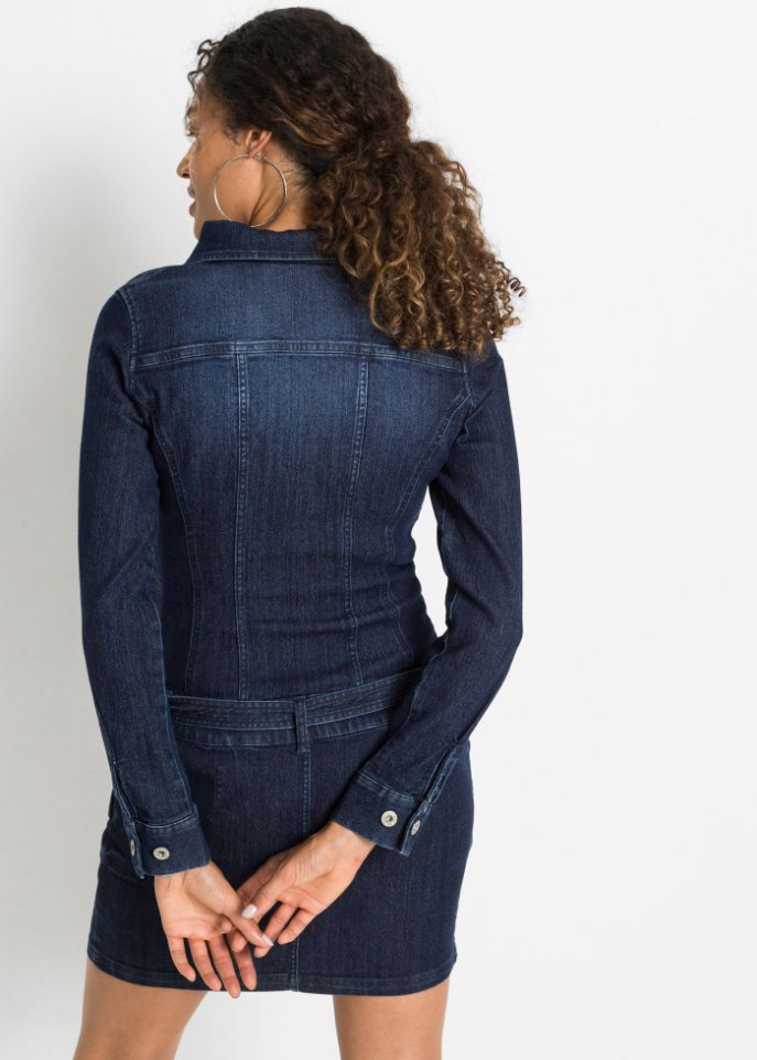 Jeans Kleid mit Gürtel