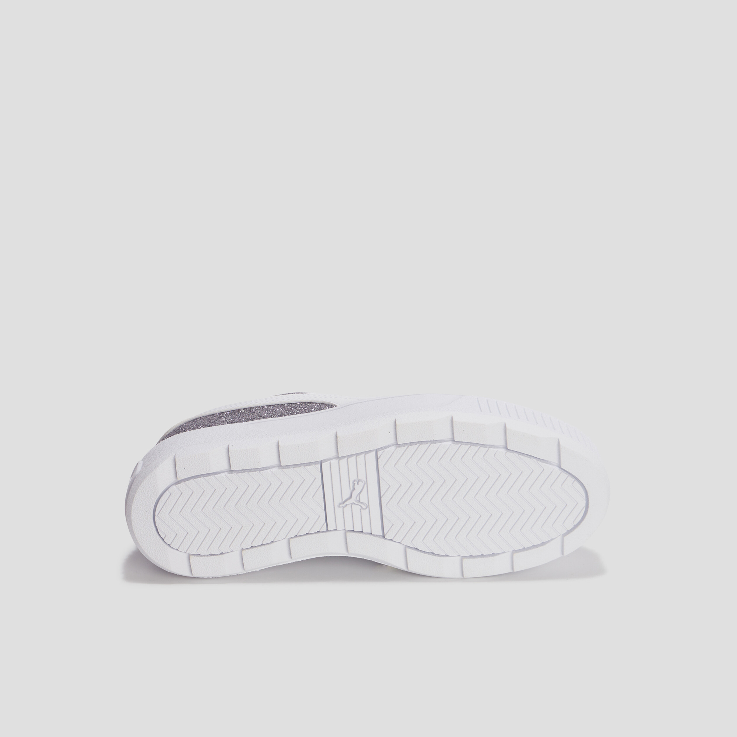 Tennis plateformes à lacets Puma gris argent fille | La Halle