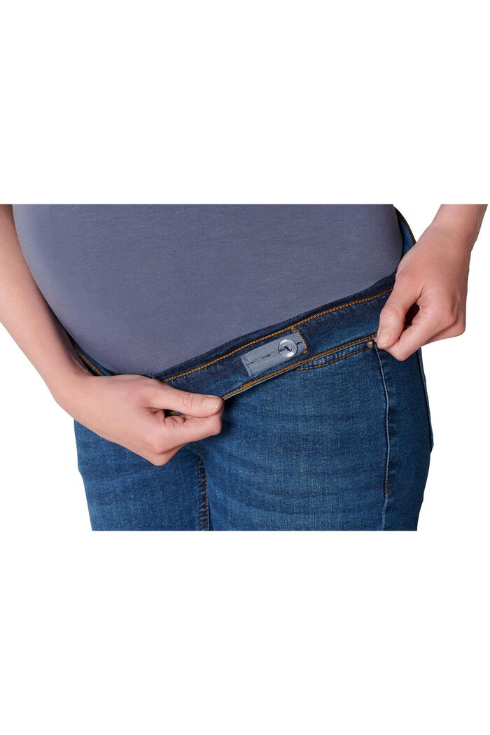 Schmal geschnittene Jeans mit Überbauchbund