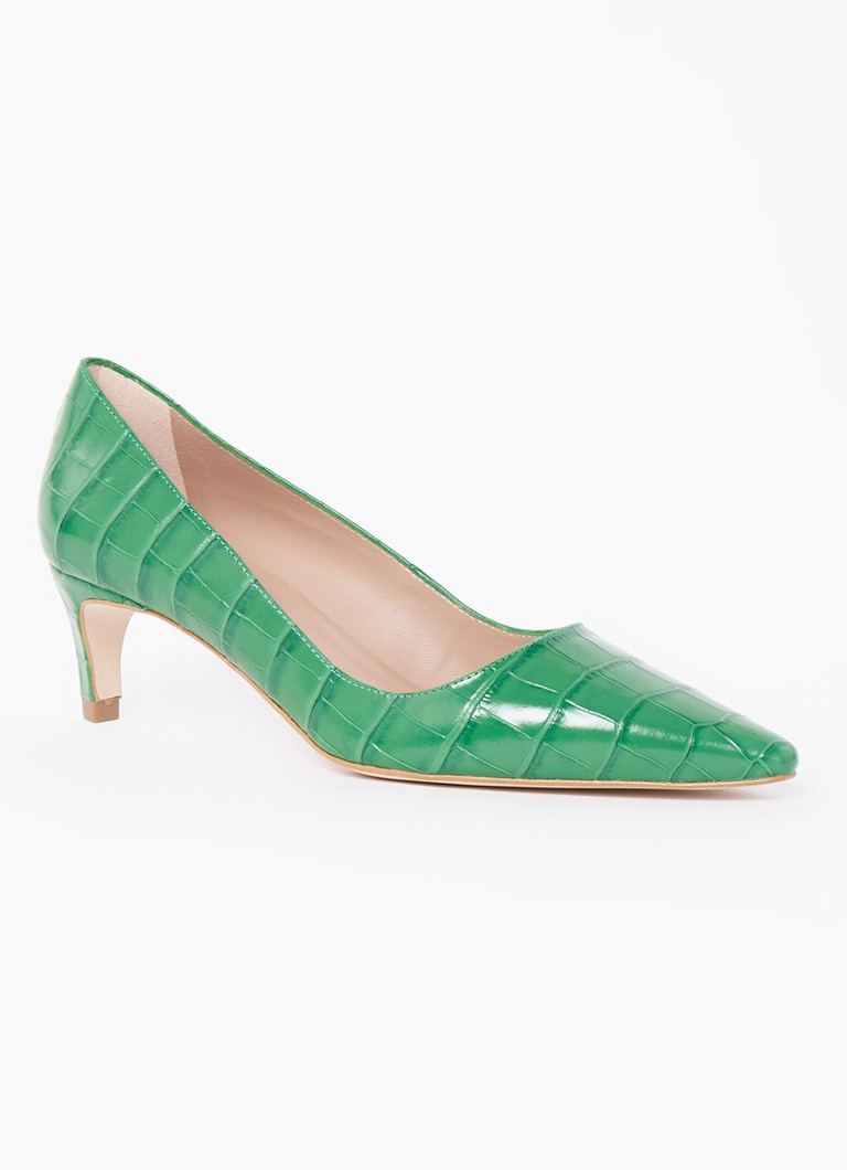 Pantofi cu toc din piele cu efect de crocodil Ava de la LKBennett