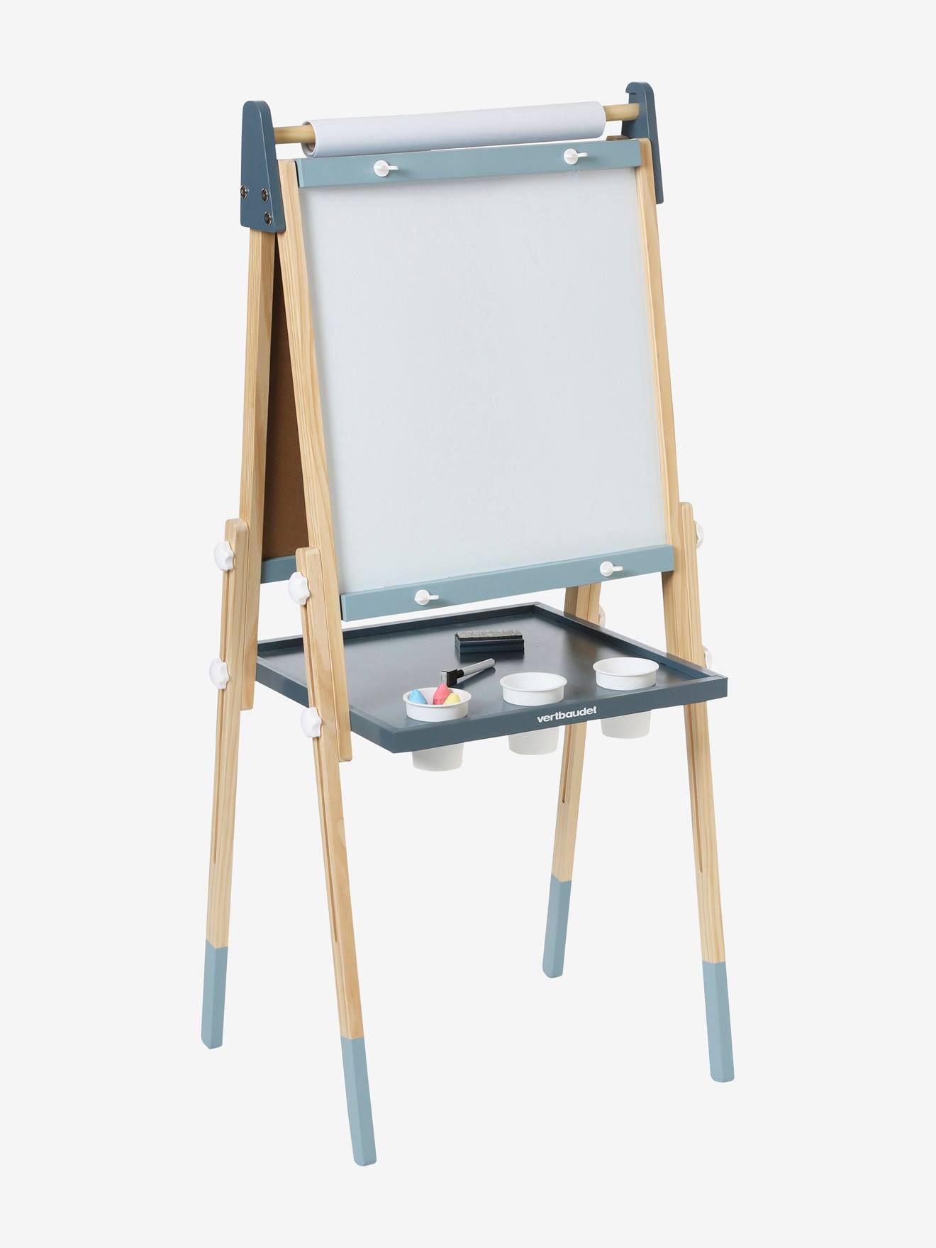 Tableau pliable et réglable en hauteur 3 en 1 en bois FSC® rose