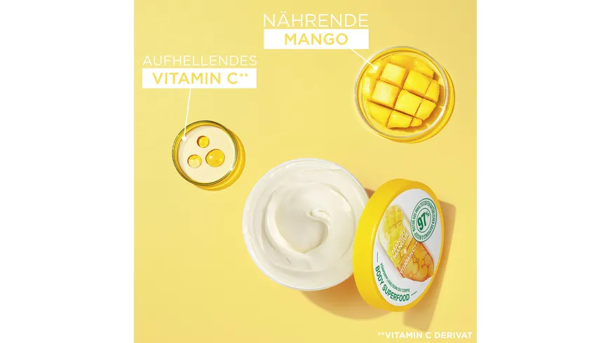 Garnier Body Superfood Mango Vitamin C Körpercreme 380 ml