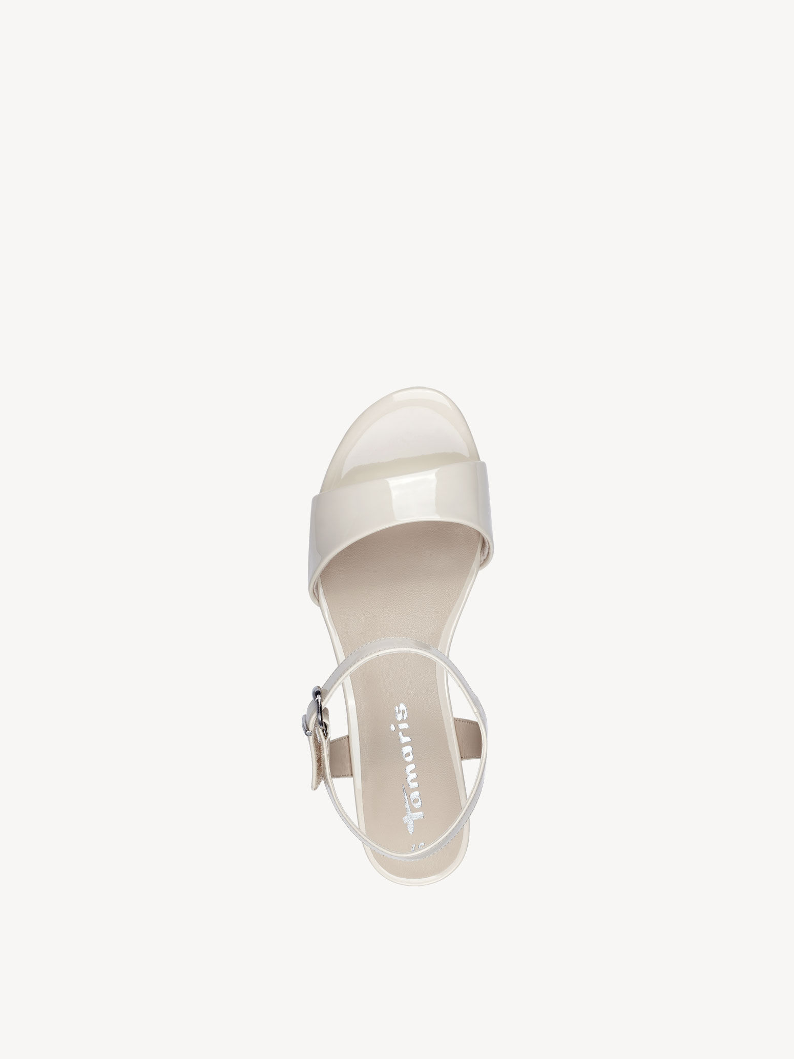 Sandale à talon - beige