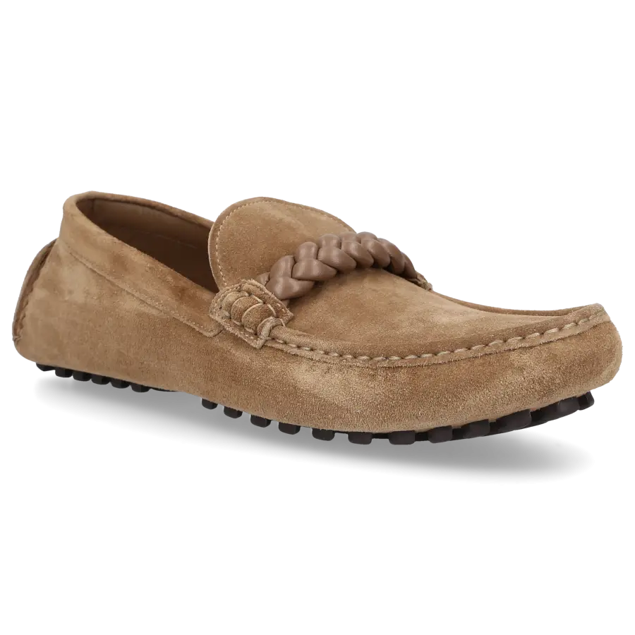 Gianvito Rossi - Mokassins MONZA Veloursleder - beige
