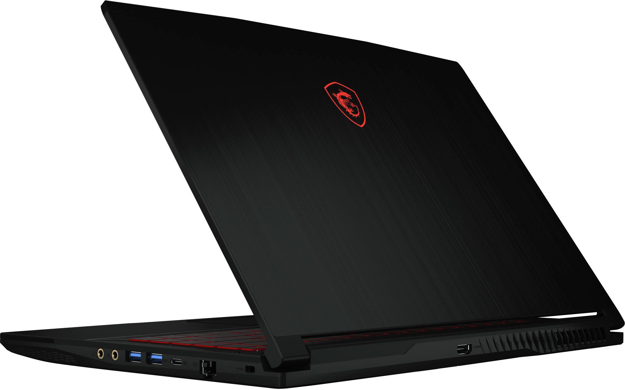 MSI Thin GF63 12UC-822 Gaming-Notebook (39,6 cm/15,6 Zoll, Intel Core i5 12450H, GeForce RTX 3050, 512 GB SSD)
