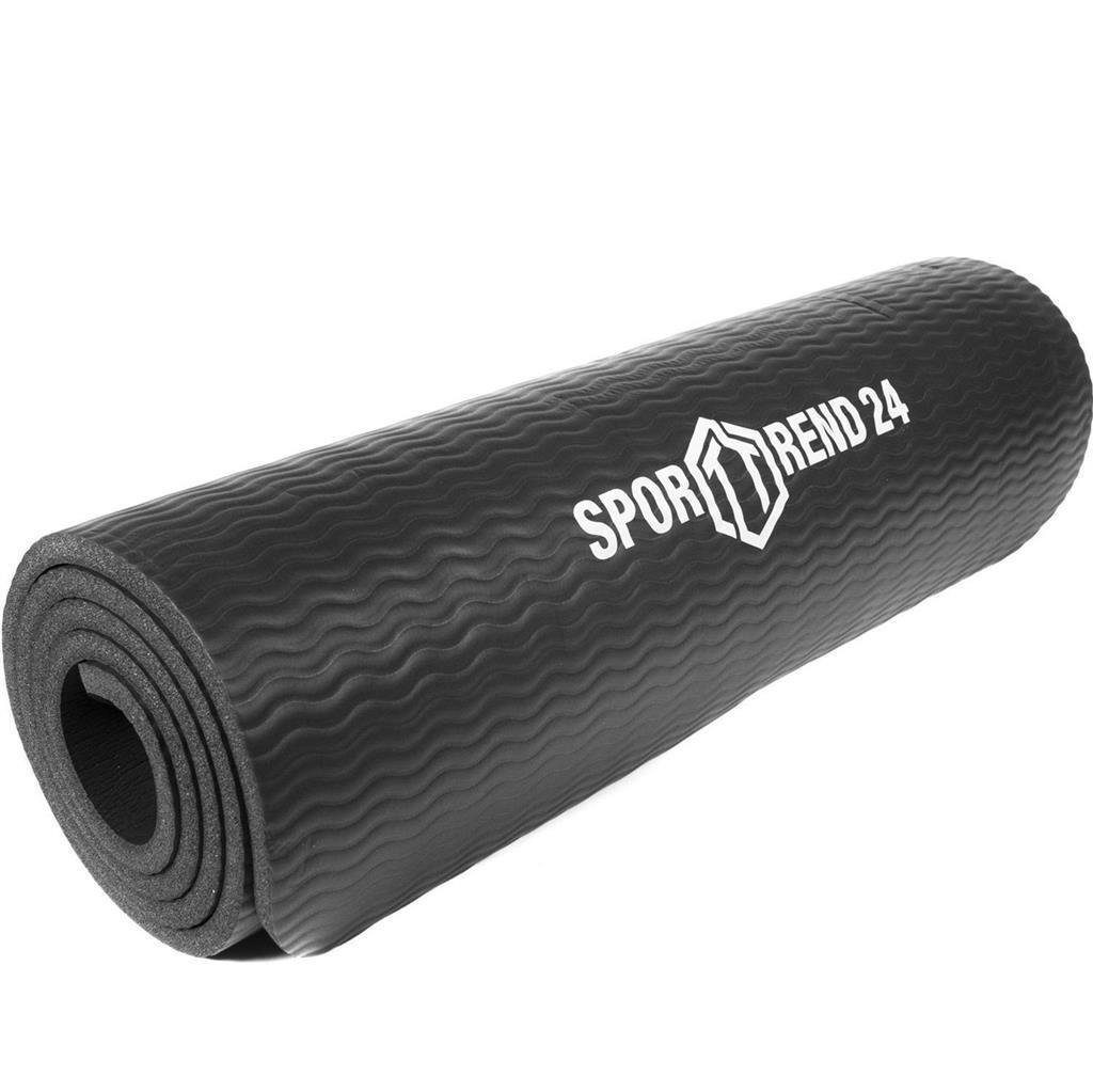 Sporttrend 24 Fitnessmatte Standard (173 x 61 x 1,0 cm), Fitnessmatte Yogamatte Gymnastikmatte Gummimatte Bodenmatte Bodenschutzmatte Trainingsmatte Turnmatte Unterlegmatte Übungsmatte