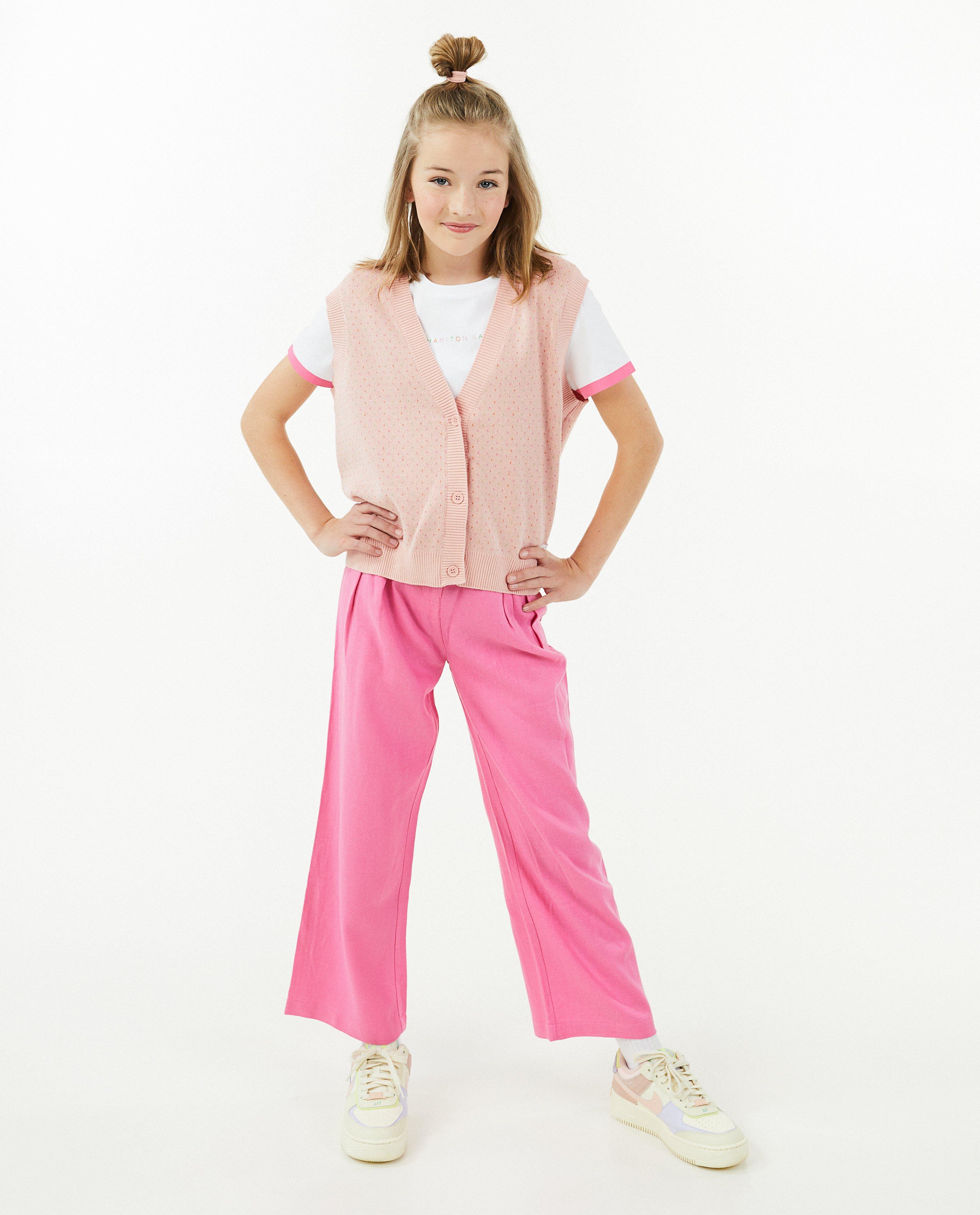 Hampton Bays Pink kardigán halványrózsaszín pöttyökkel