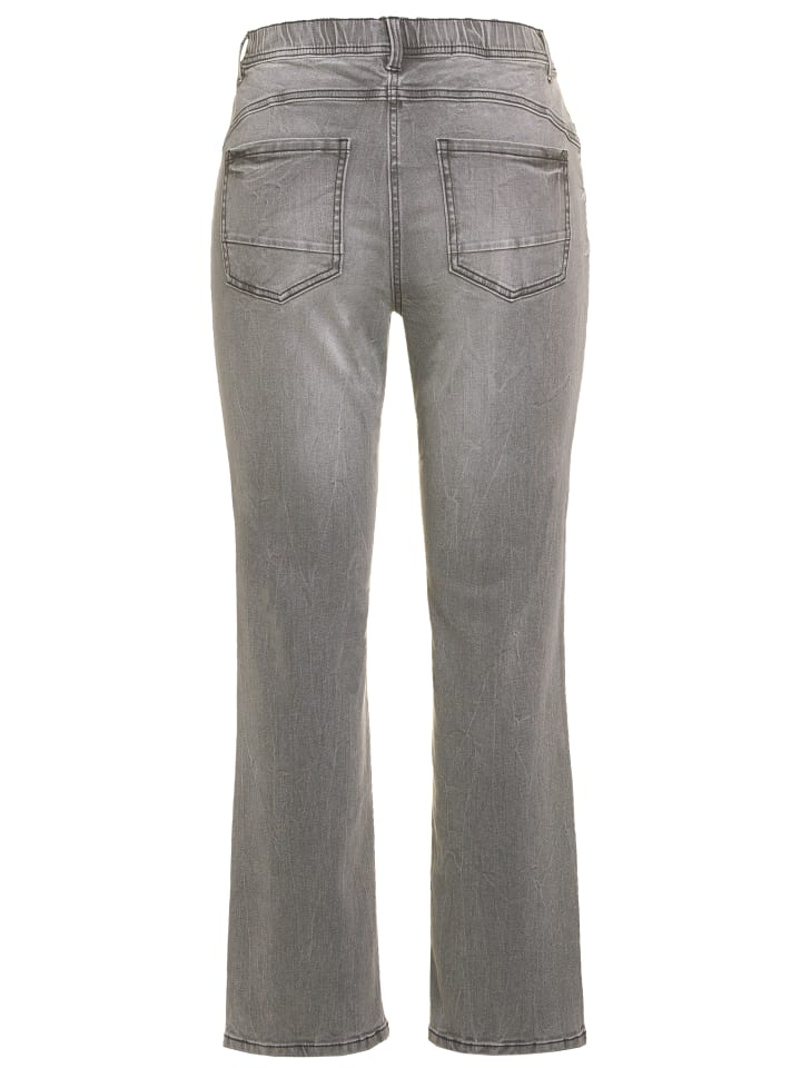 Ulla Popken Hose in grey denim günstig kaufen