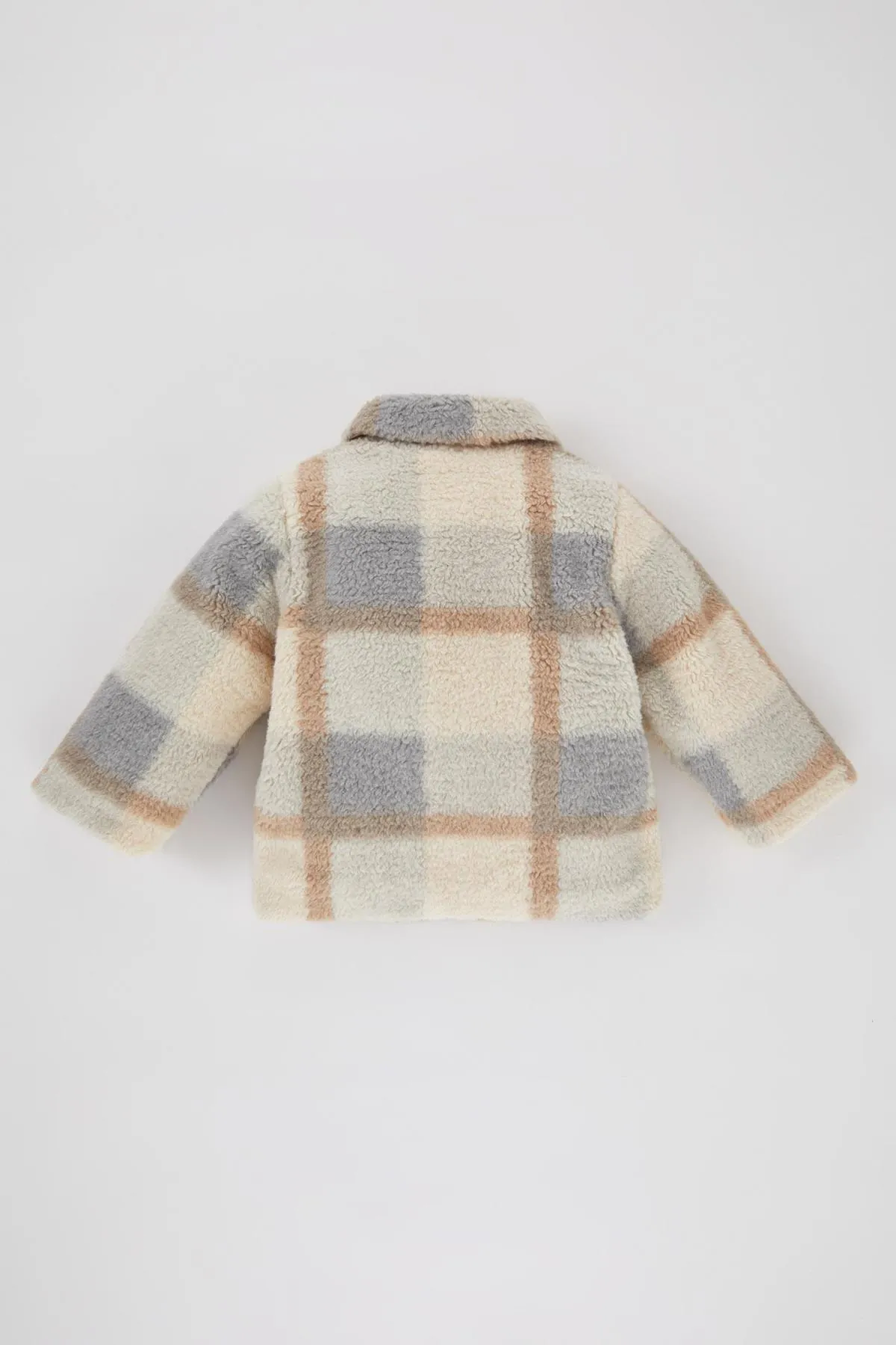 DeFacto  Baby-Cardigan aus Welsoft-Plüsch mit Hemdkragen und Hemdkragen