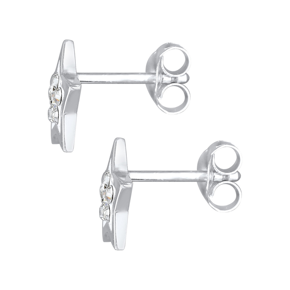 Elli Elli Boucles d'Oreilles Étoile Astro Tendance Cristal Clous d'Oreilles Femme en 9 Boucles d'oreilles