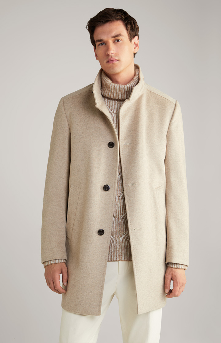 Mantel Maron in Hellbeige meliert