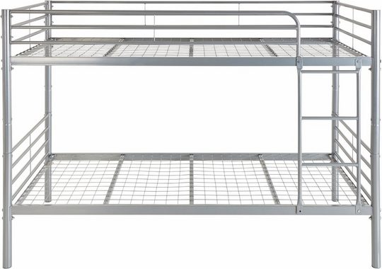 ATLANTIC home collection Etagenbett Alex, inkl. Lattenrost, Absturzsicherung und Leiter aus Metall