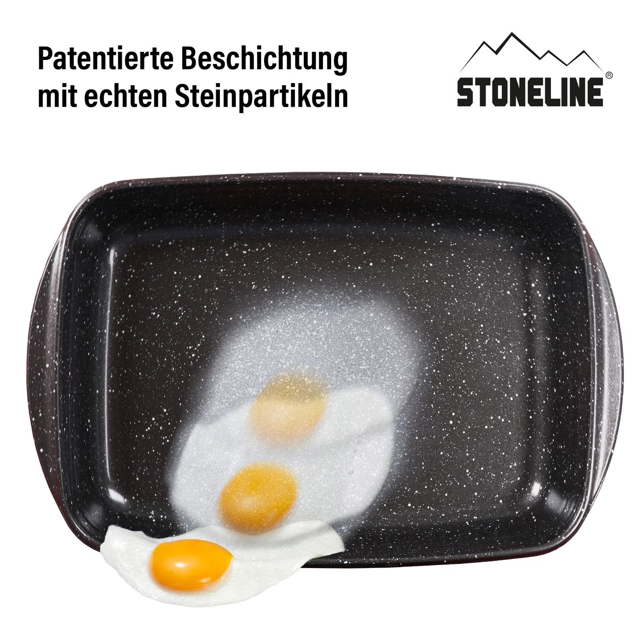 STONELINE® Antihaftbeschichtete Glasauflaufform 23 x 15 cm