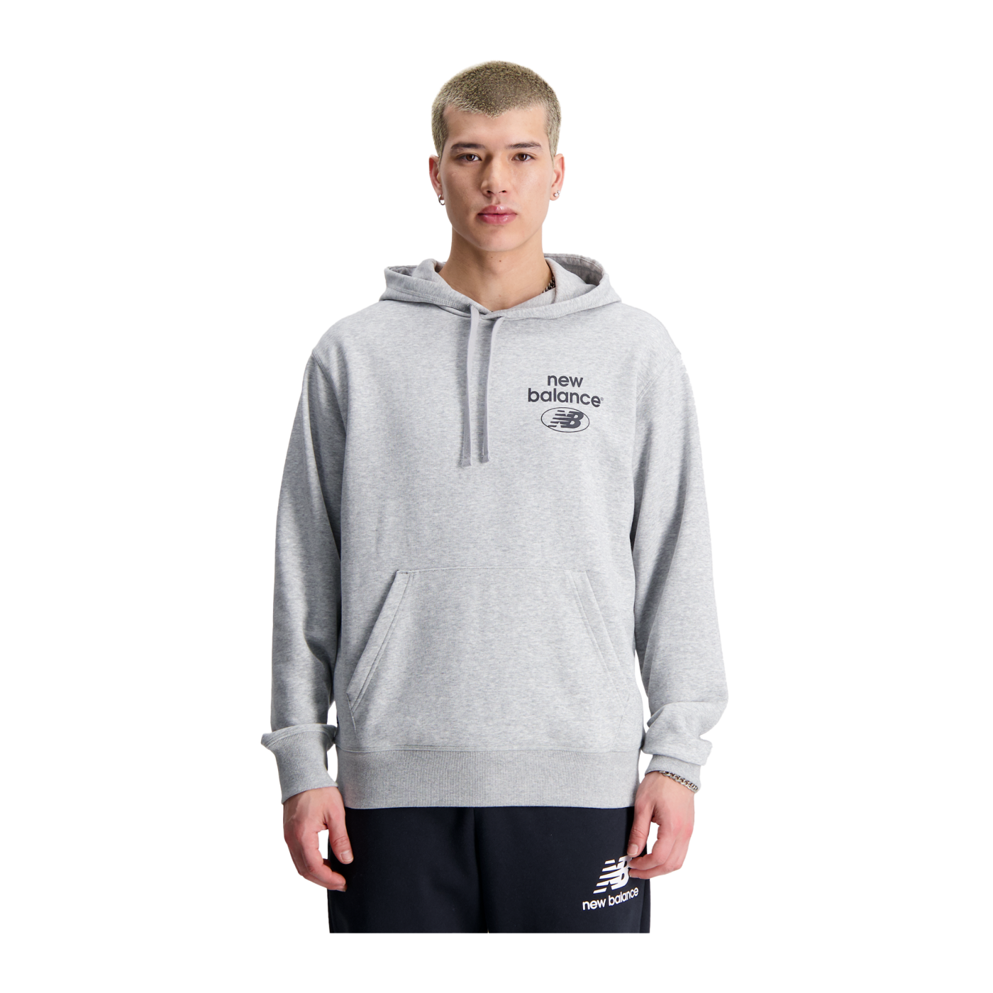 New Balance Essentials Reimagined Hoody Grau FAG