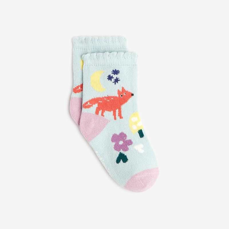 Chaussettes à motifs bébé fille bleues Catimini