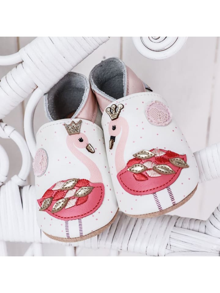 Lait et Miel Leder-Krabbelschuhe 
