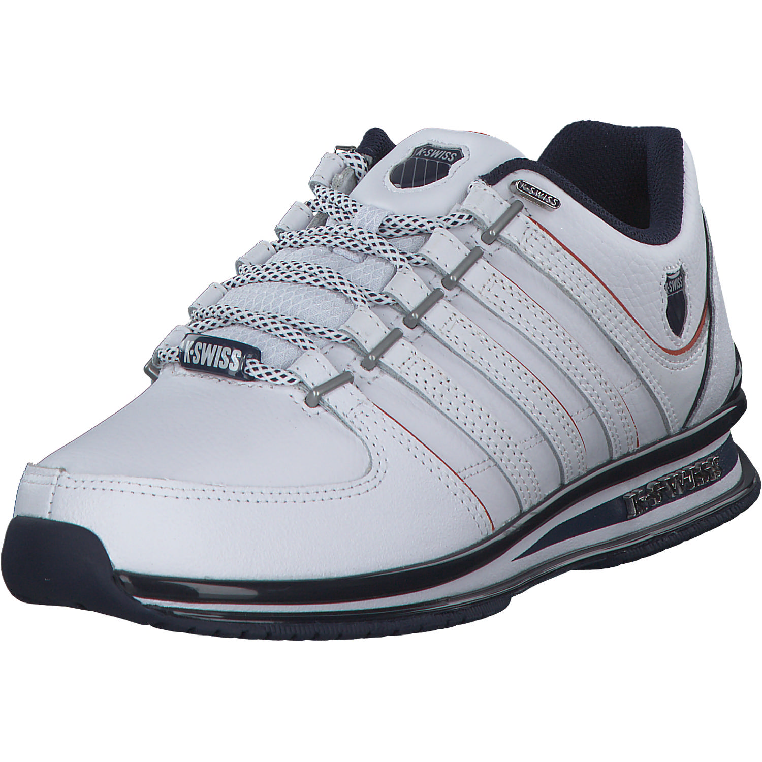 K-Swiss Rinzler 01235, Sneakers Low, Herren, WHT/NVY/BRNT OCH~M