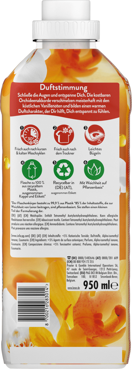 Weichspüler Orchidee & Vanille 38WL, 0,95 l