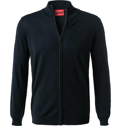 HUGO, Cardigan, Schurwolle, navy