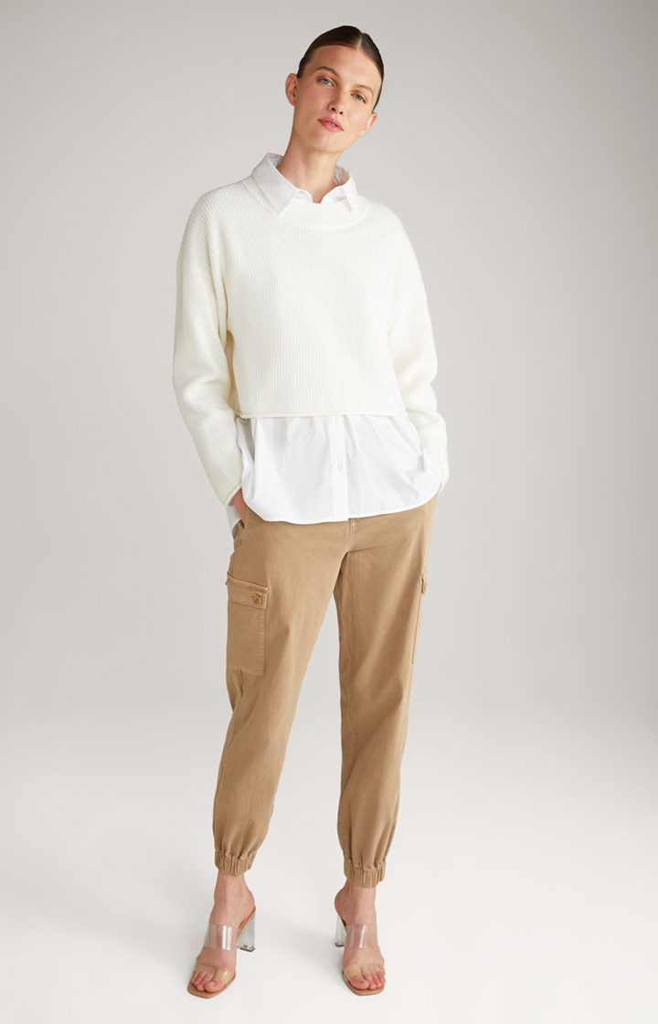 Strickpullover in Creme