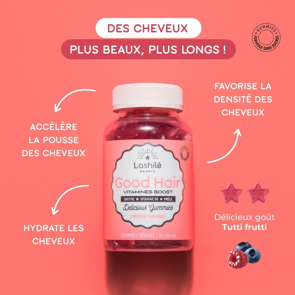 lashilé Good Hair (sans sucre) Complément alimentaire Cheveux
