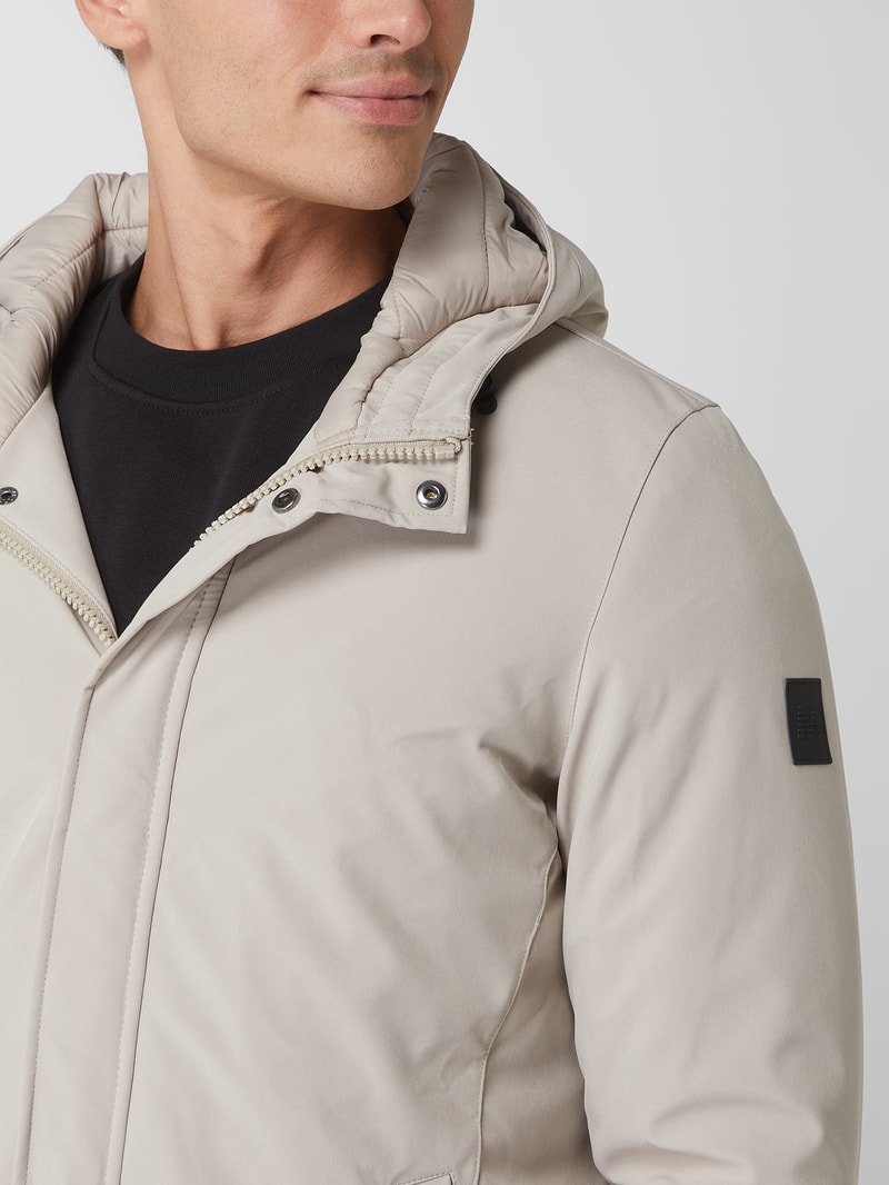 Parka mit Wattierung Modell 'Deston' in taupe