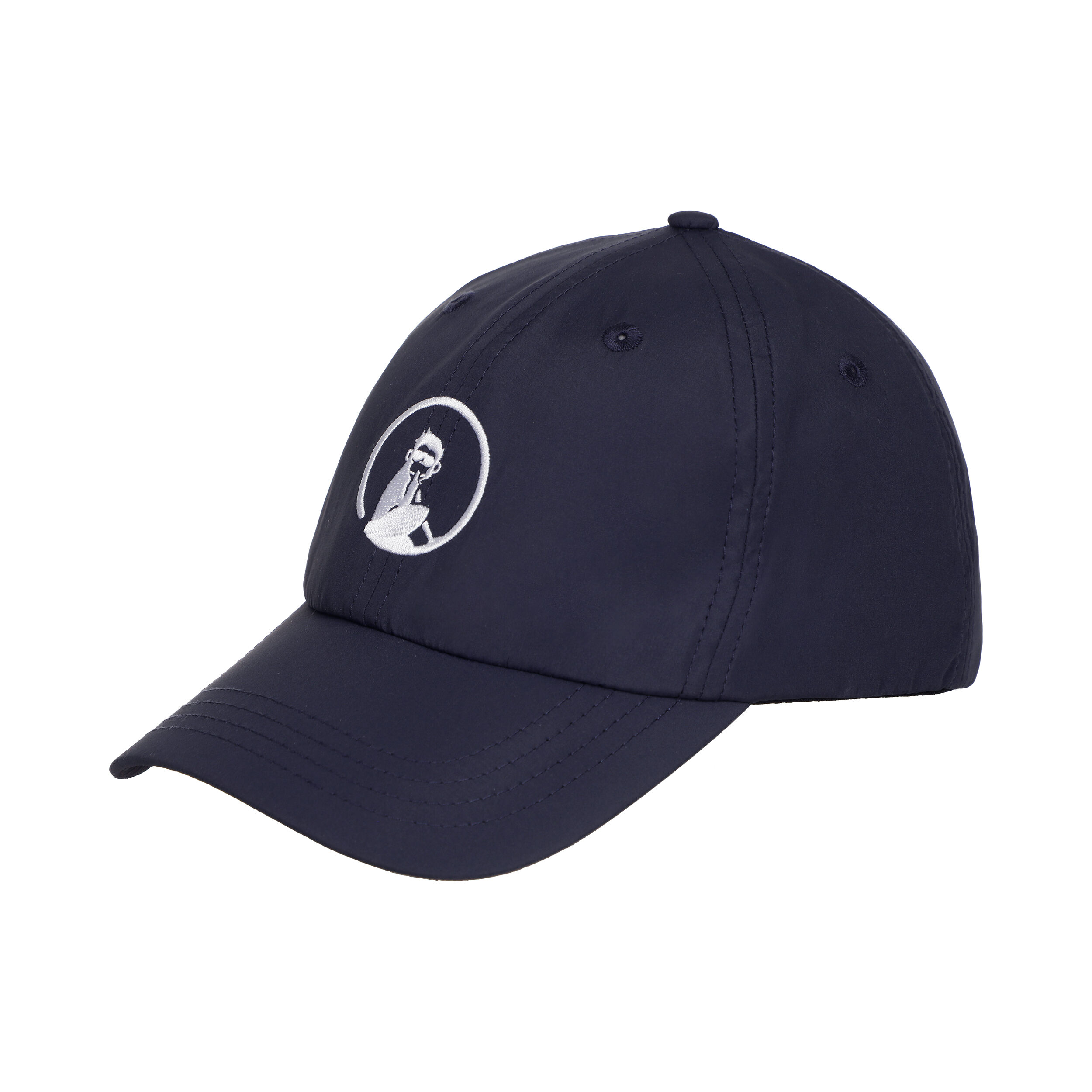 Court Cap - Dunkelblau, Weiß