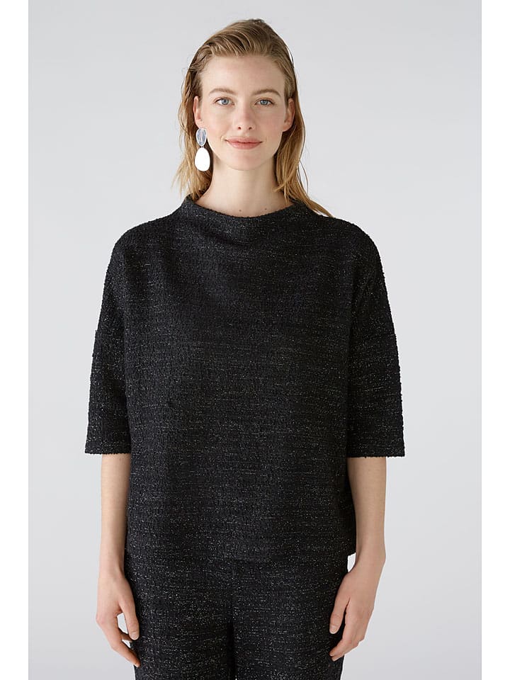 Oui Pullover in Schwarz günstig kaufen