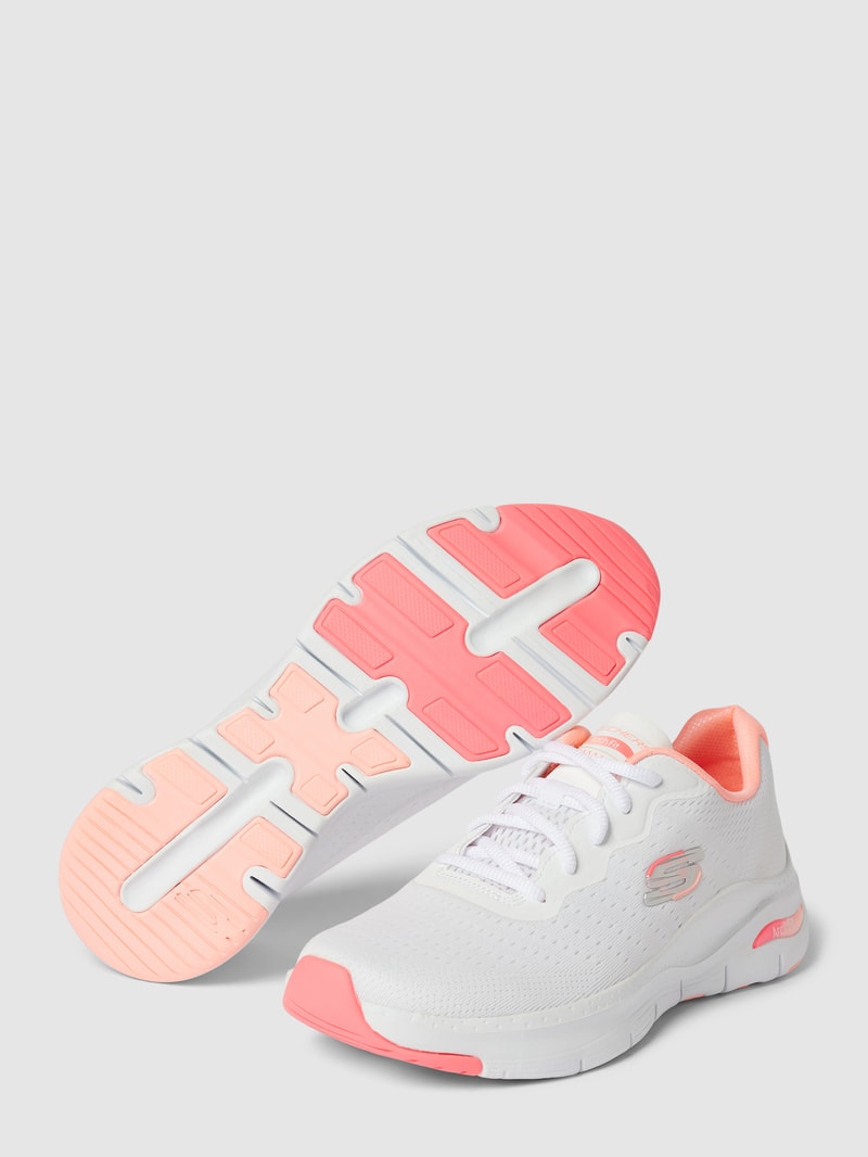 Sneaker mit Label-Details Modell 'ARCH' in weiß