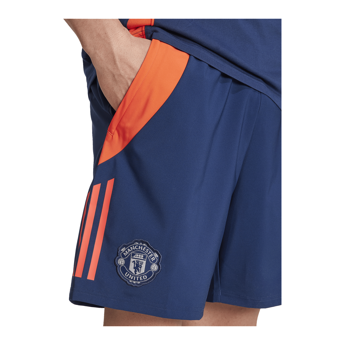 adidas Manchester United Downtime Short Blau