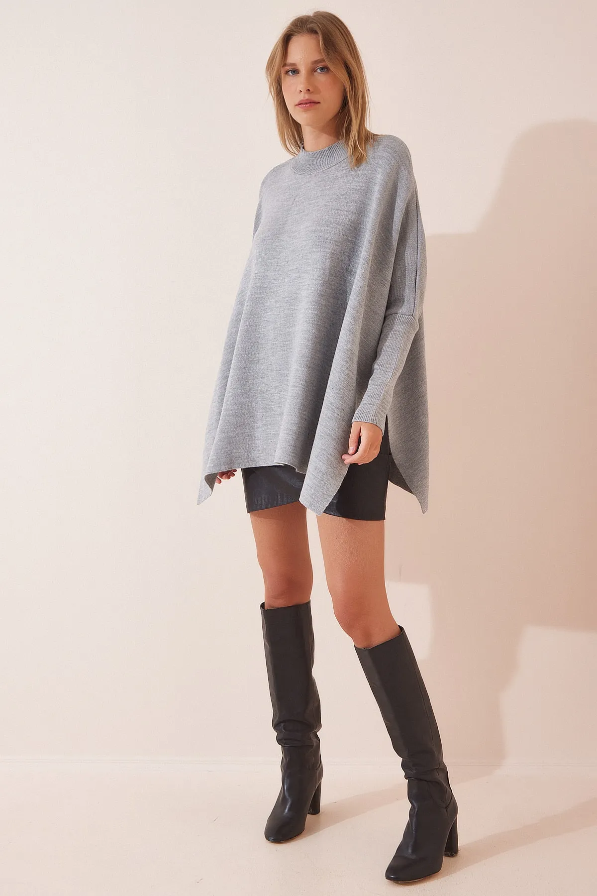 Happiness İstanbul  Pullover - Grau - Oversized