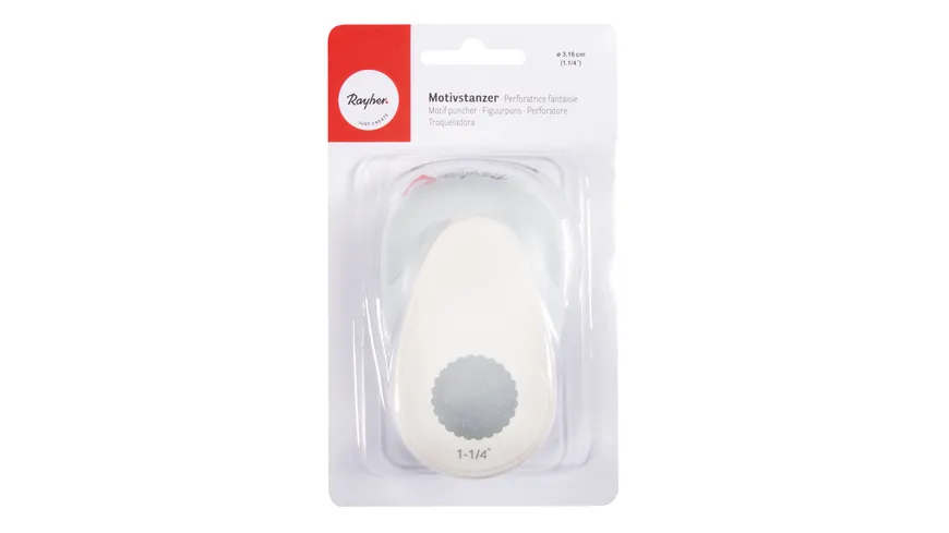 Rayher Motivstanzer rund mit Zierrand 3,16cm ø