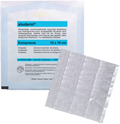 ALUDERM Kompressen 10x10 cm  1 St  Kompressen