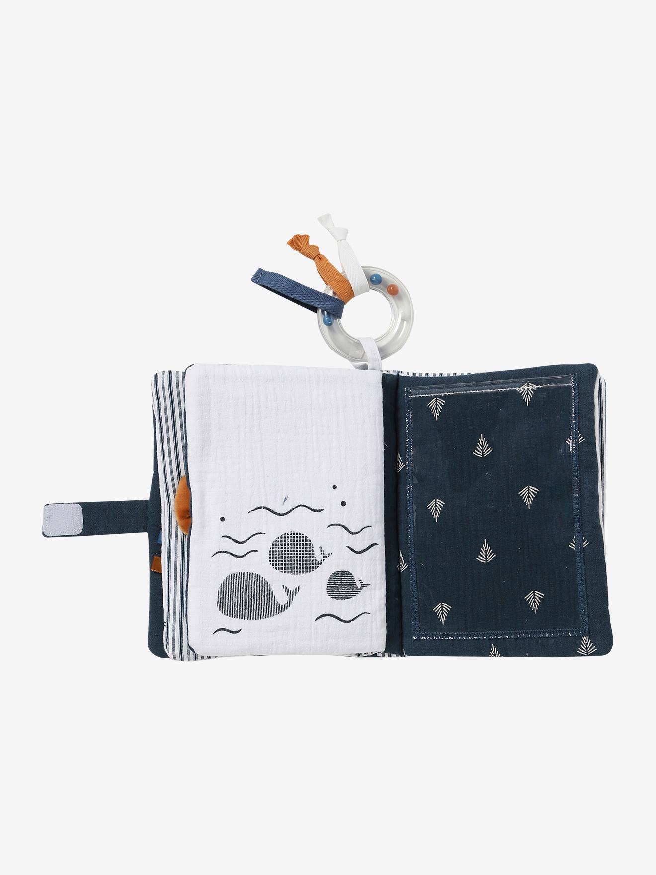 Vertbaudet Baby Foto-Stoffbuch NAVY SEA - blau