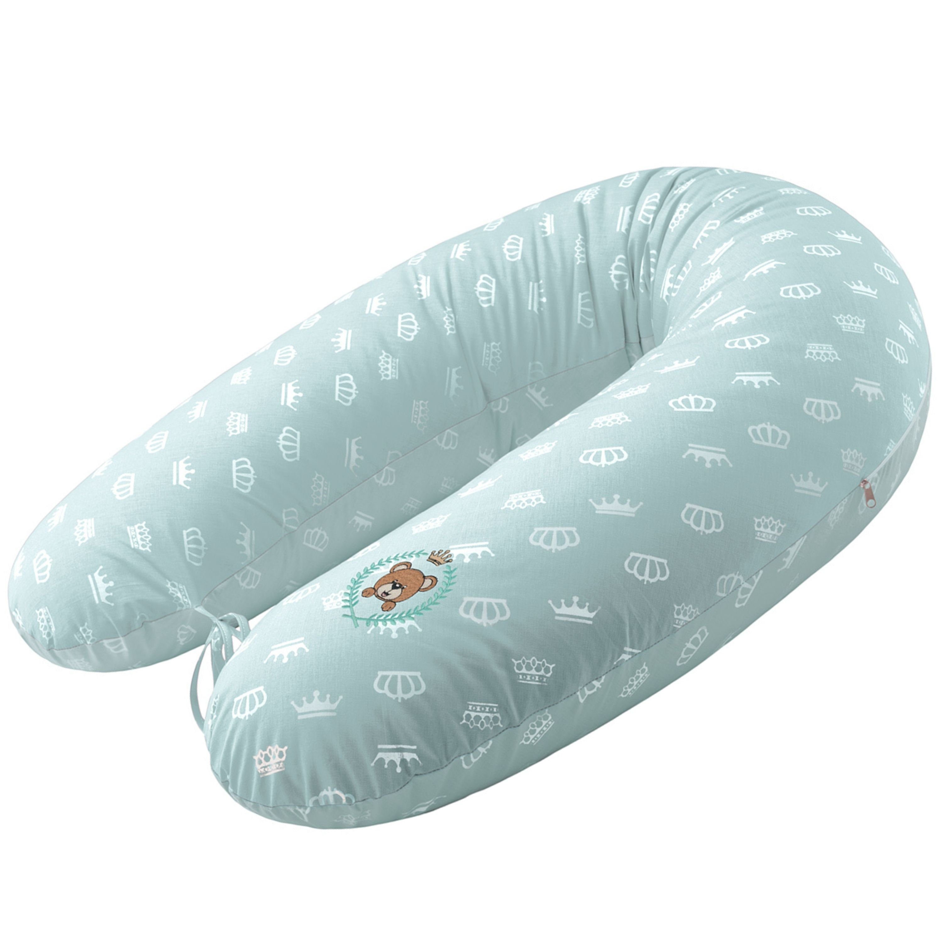 SEI Design Stillkissen Seitenschläferkissen Babynestchen Kuschelnest XXL, Schwangerschaftskissen mit Bezug, Bezug 100% Baumwolle