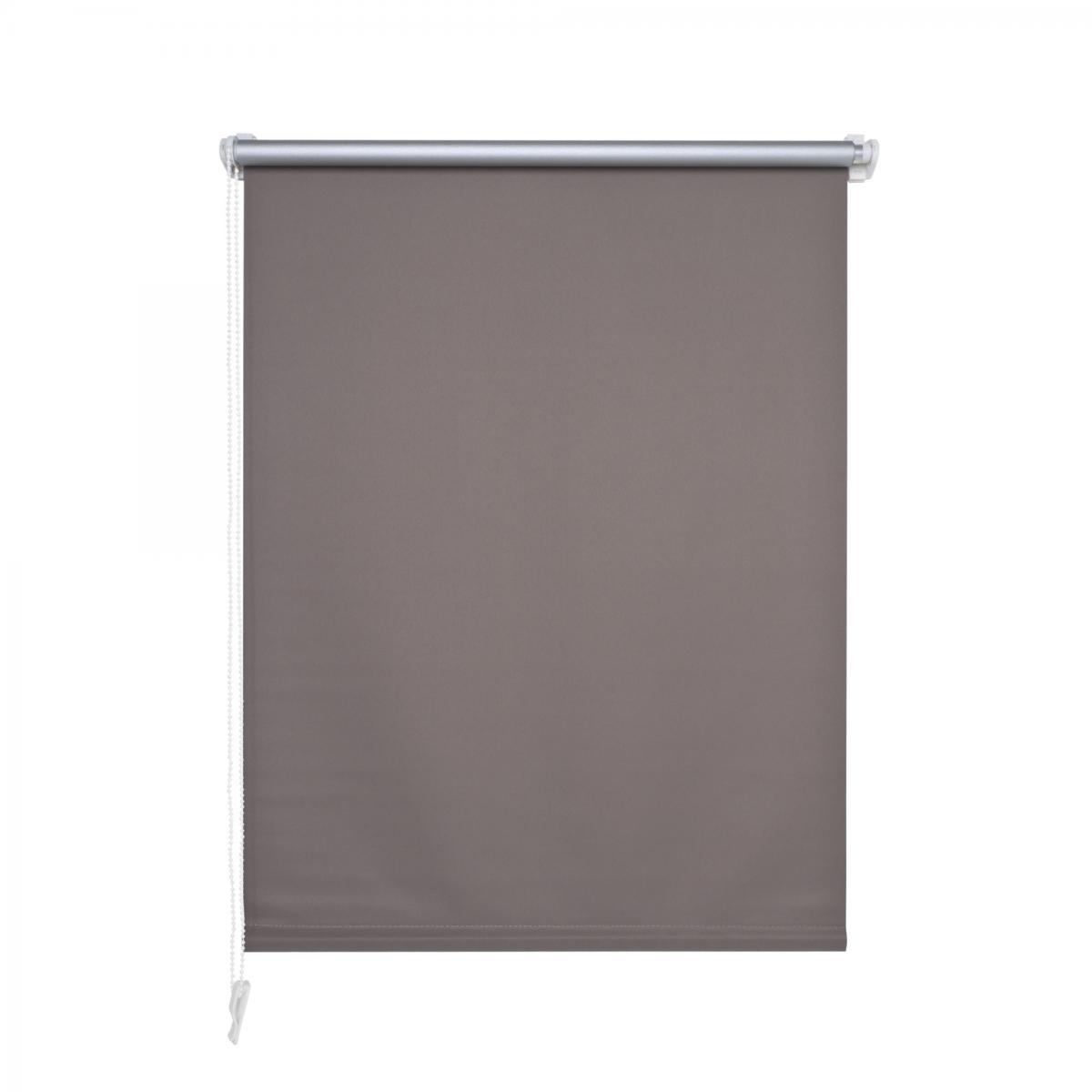 Bella Casa Klemmfix Rollo verspannt, Sichtschutz, thermobeschichtet, verdunkelnd, stone, 80 cm x 150 cm (B x H)