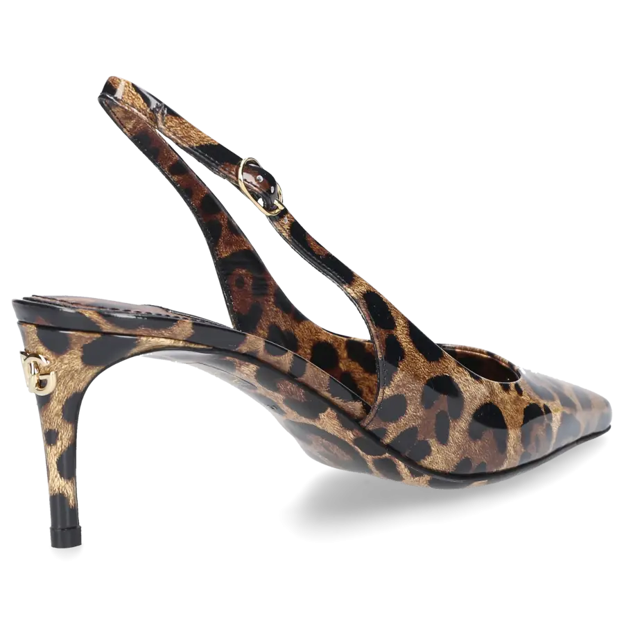 Dolce & Gabbana - Slingpumps CG0595 Lackleder - braun