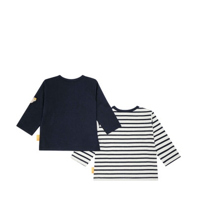 T-Shirt langarm 2 Set, dunkelblau für Jungs
