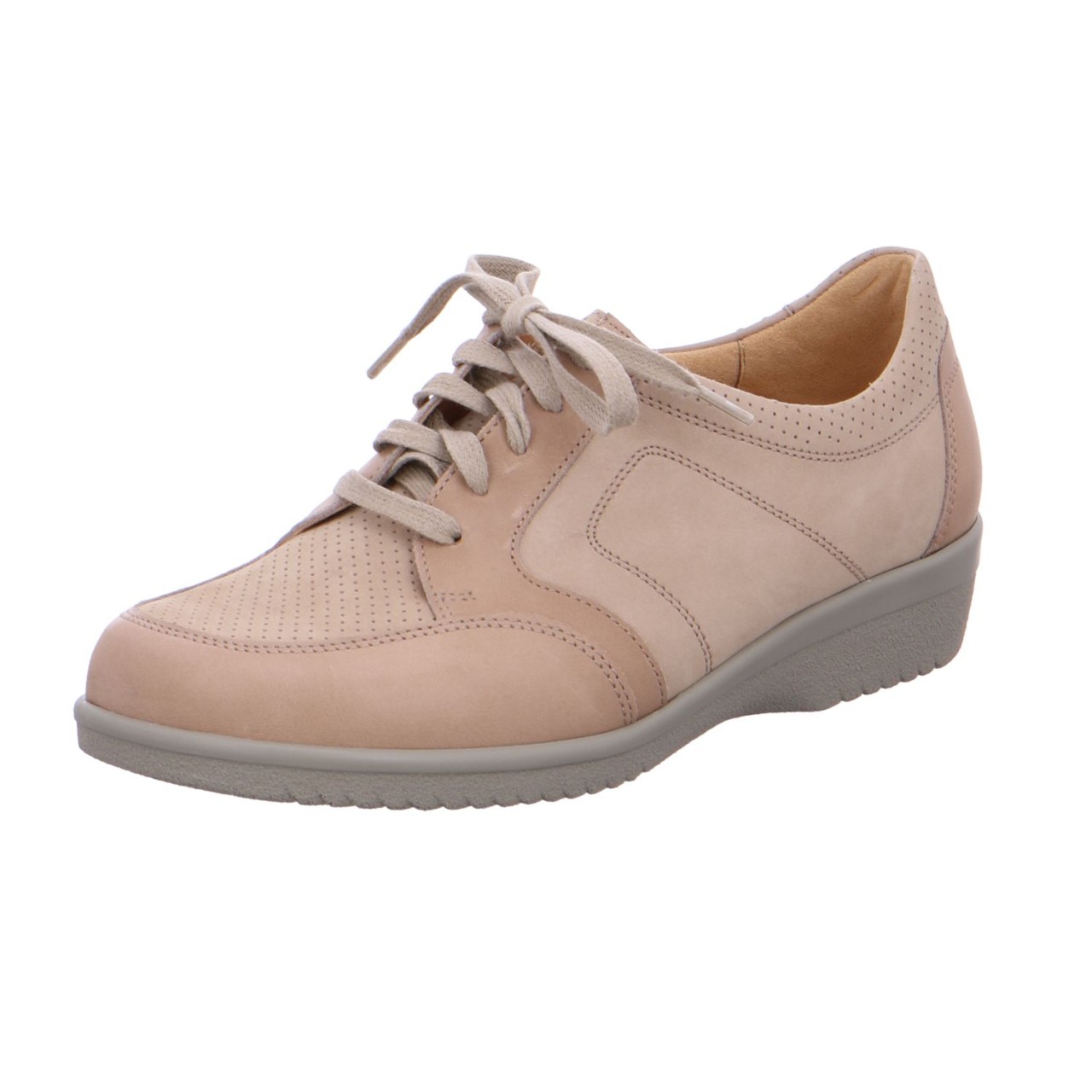 GANTER Komfort Schnürer beige Inge