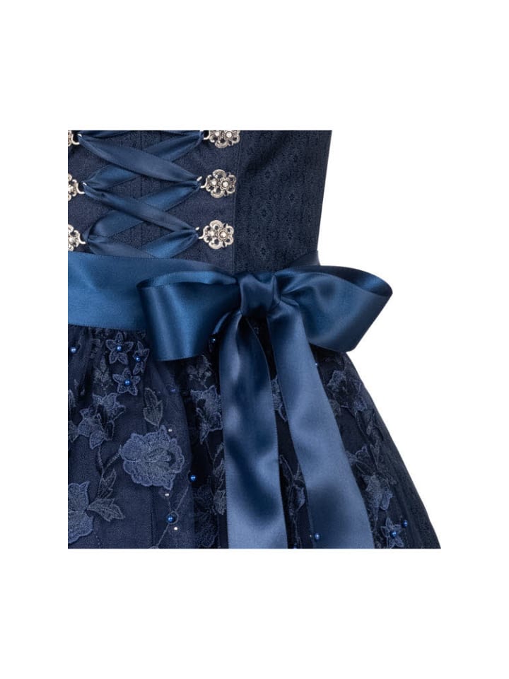 Nübler Dirndl midi Gloria in Blau günstig kaufen
